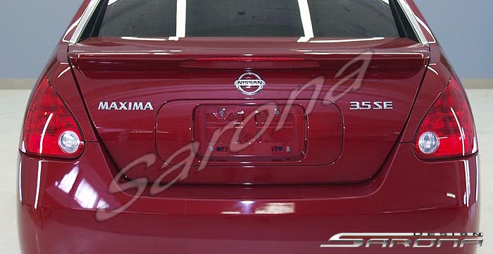 Custom Nissan Maxima Trunk Wing  Sedan (2004 - 2008) - $199.00 (Manufacturer Sarona, Part #NS-032-TW)